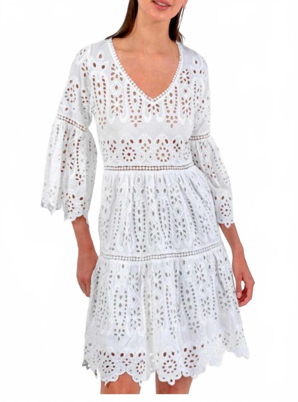 NEW GRETCHEN SCOTT saucy dress in white